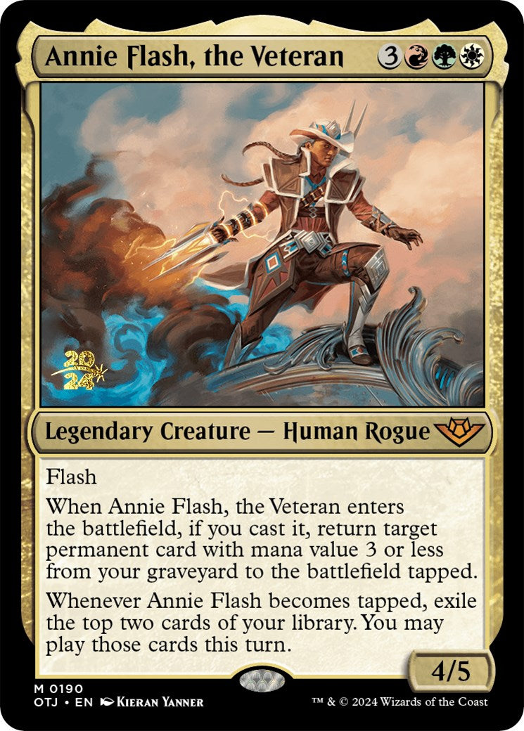 Annie Flash, the Veteran [Outlaws of Thunder Junction Prerelease Promos] | Gamer Loot