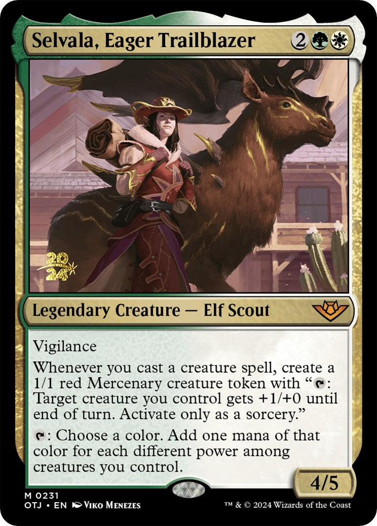 Selvala, Eager Trailblazer [Outlaws of Thunder Junction Prerelease Promos] | Gamer Loot