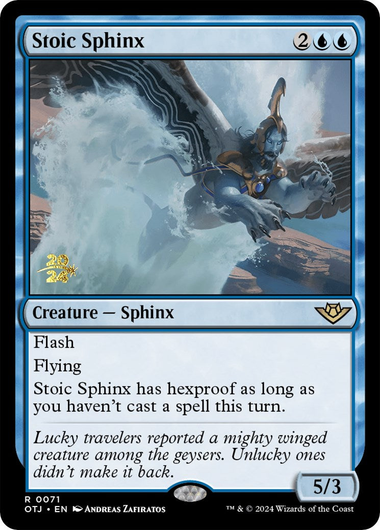 Stoic Sphinx [Outlaws of Thunder Junction Prerelease Promos] | Gamer Loot