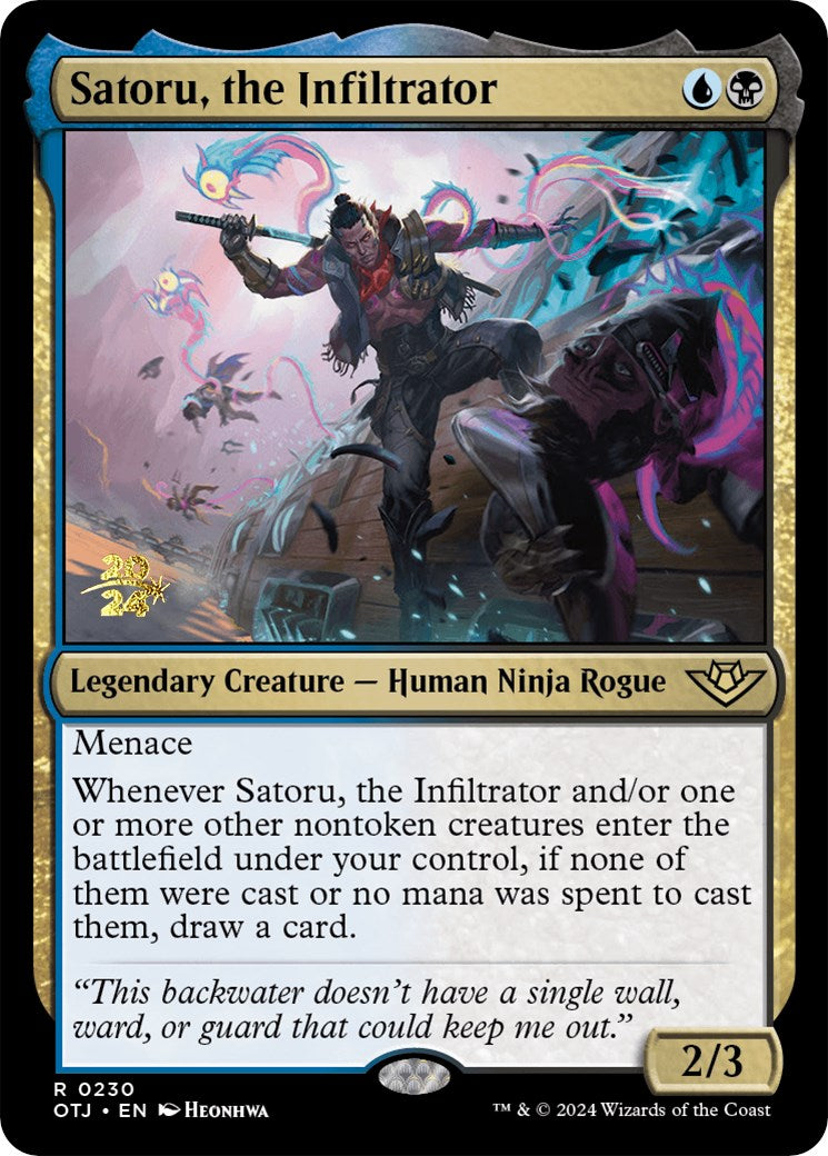 Satoru, the Infiltrator [Outlaws of Thunder Junction Prerelease Promos] | Gamer Loot