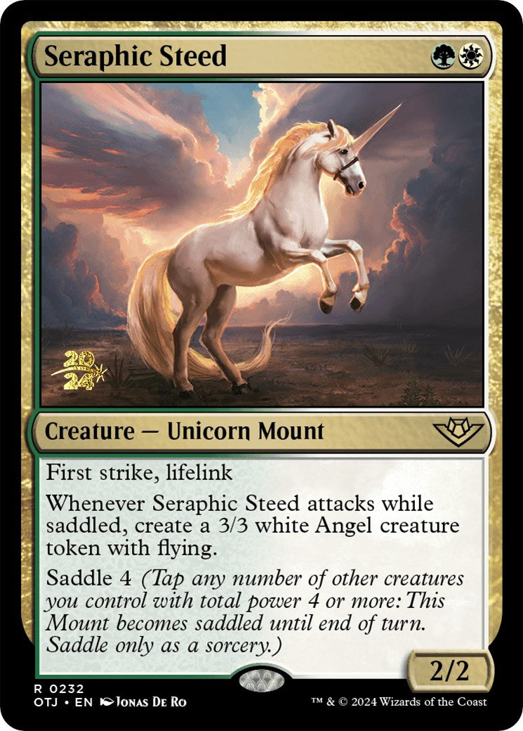 Seraphic Steed [Outlaws of Thunder Junction Prerelease Promos] | Gamer Loot