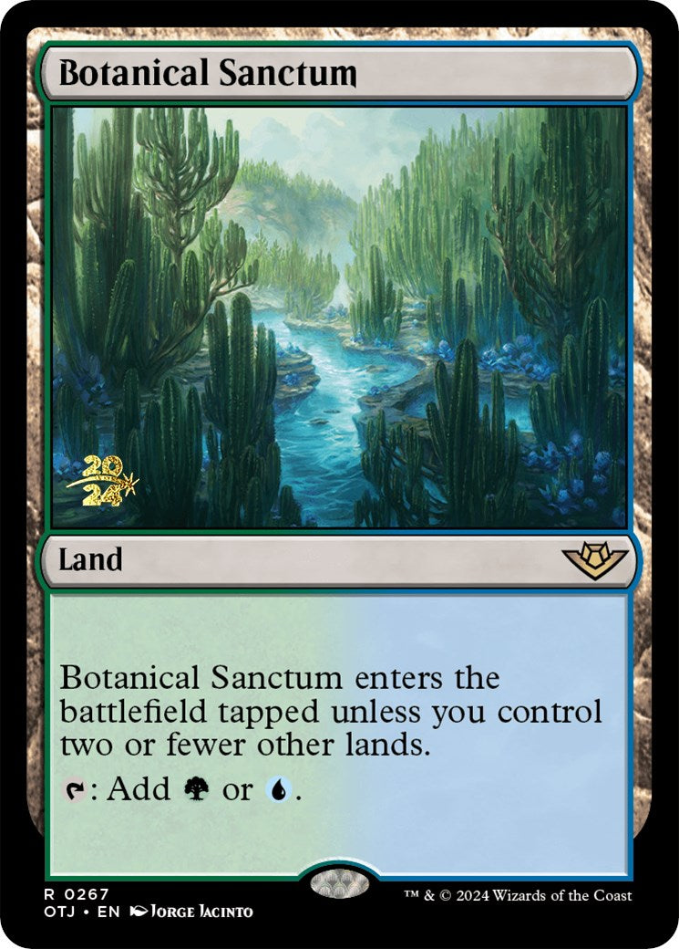 Botanical Sanctum (OTJ) [Outlaws of Thunder Junction Prerelease Promos] | Gamer Loot