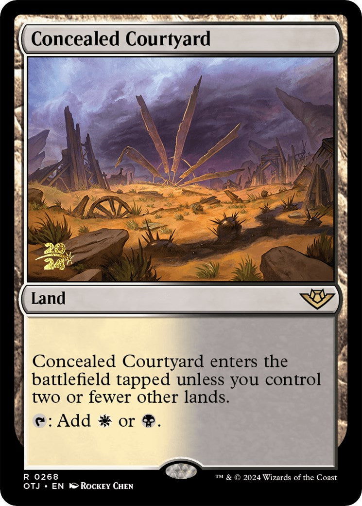 Concealed Courtyard (OTJ) [Outlaws of Thunder Junction Prerelease Promos] | Gamer Loot