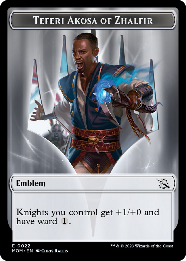 Teferi Akosa of Zhalfir Emblem [March of the Machine Tokens] | Gamer Loot