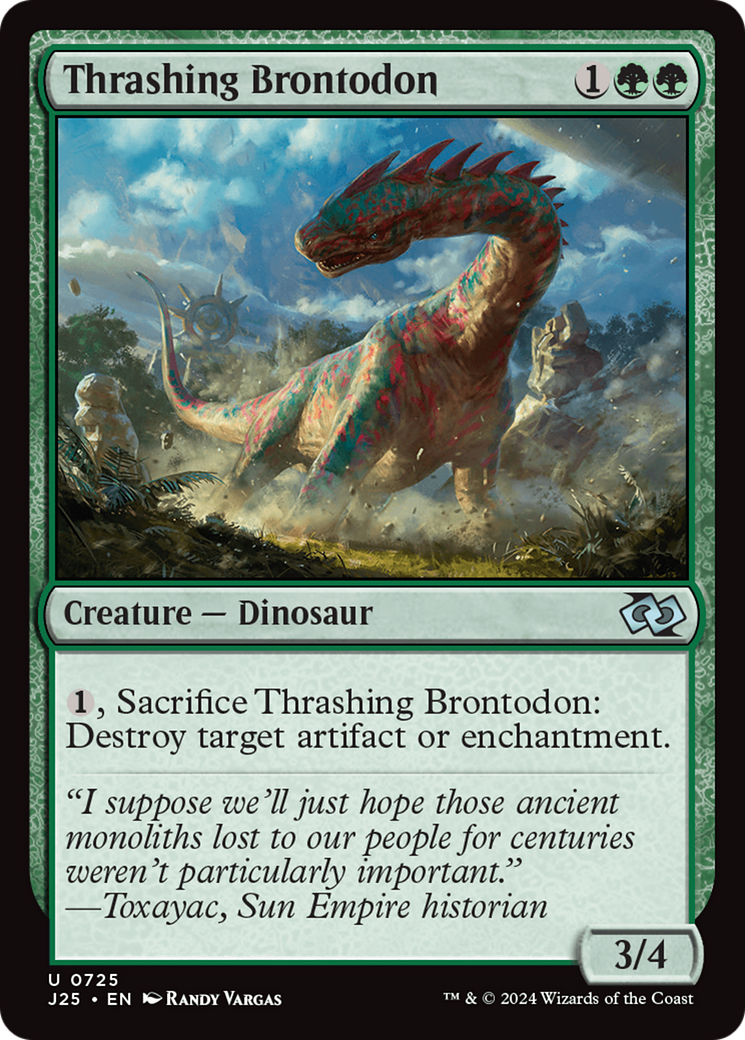 Thrashing Brontodon [Foundations Jumpstart] | Gamer Loot