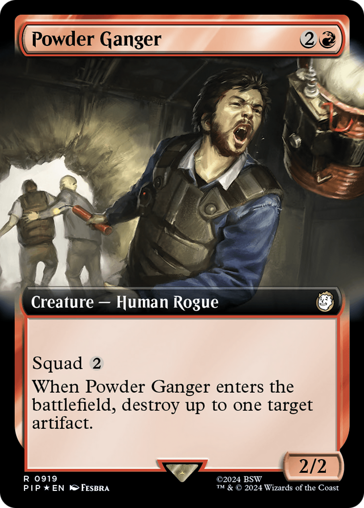 Powder Ganger (Extended Art) (Surge Foil) [Fallout] | Gamer Loot