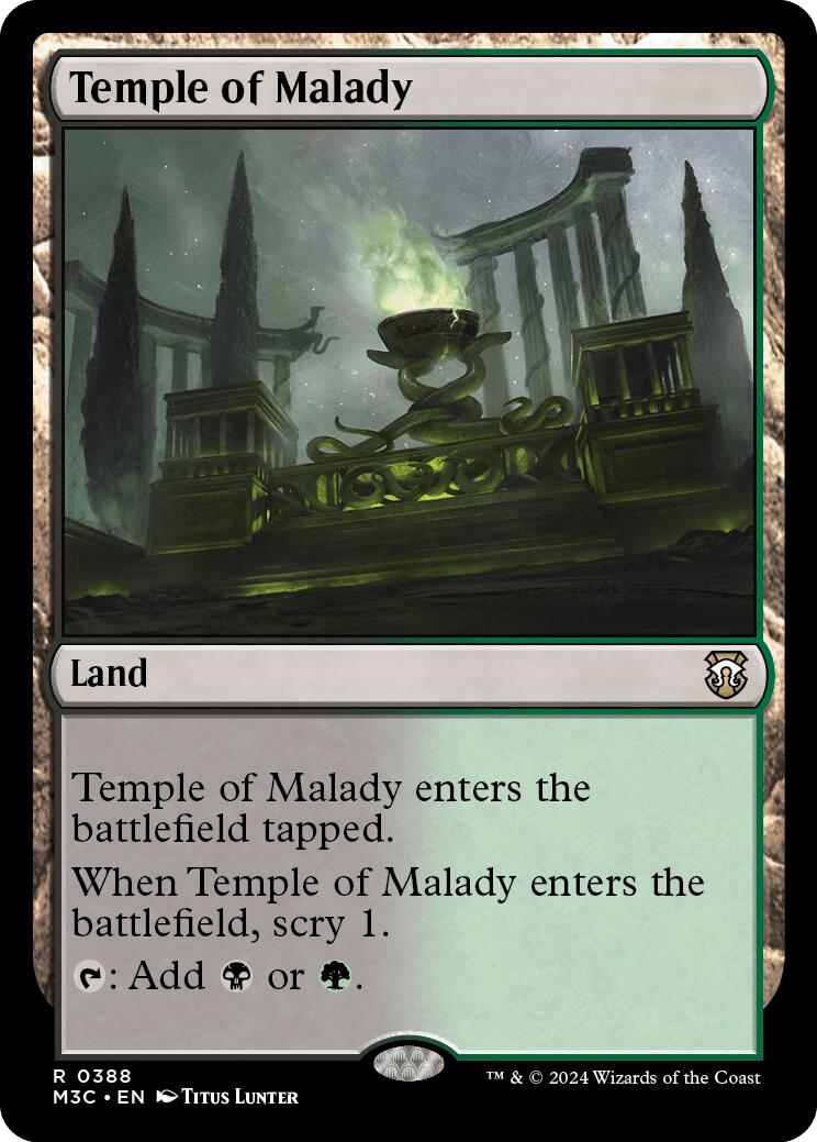 Temple of Malady [Modern Horizons 3 Commander] | Gamer Loot