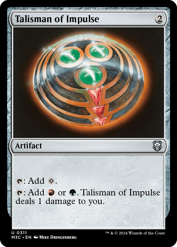 Talisman of Impulse [Modern Horizons 3 Commander] | Gamer Loot