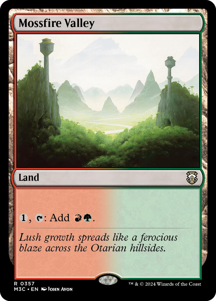 Mossfire Valley [Modern Horizons 3 Commander] | Gamer Loot