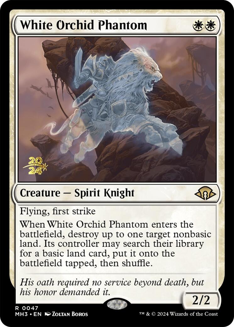 White Orchid Phantom [Modern Horizons 3 Prerelease Promos] | Gamer Loot