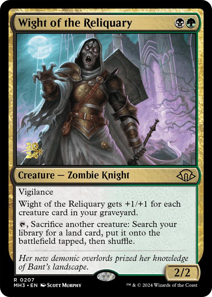 Wight of the Reliquary [Modern Horizons 3 Prerelease Promos] | Gamer Loot