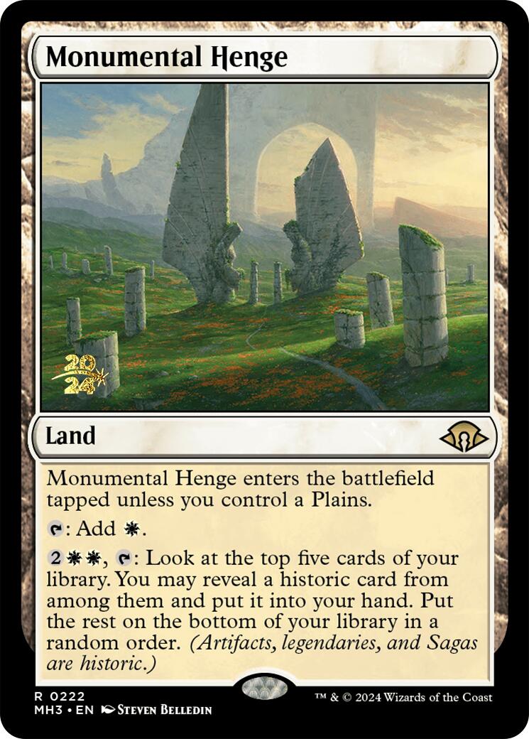 Monumental Henge [Modern Horizons 3 Prerelease Promos] | Gamer Loot