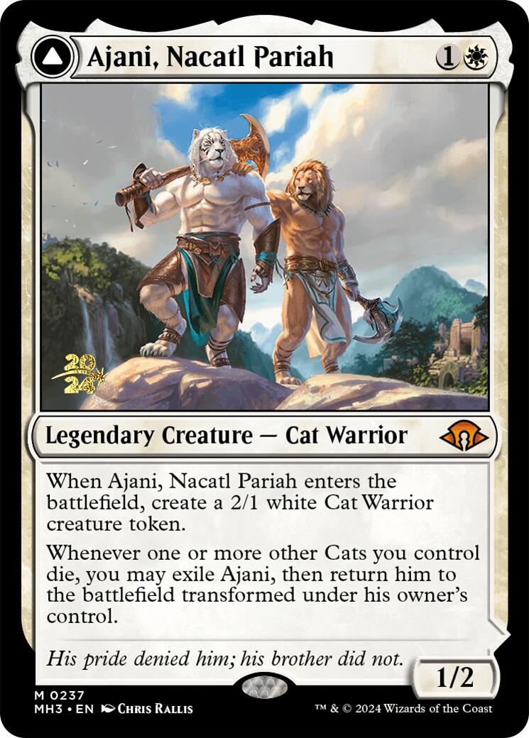 Ajani, Nacatl Pariah [Modern Horizons 3 Prerelease Promos] | Gamer Loot