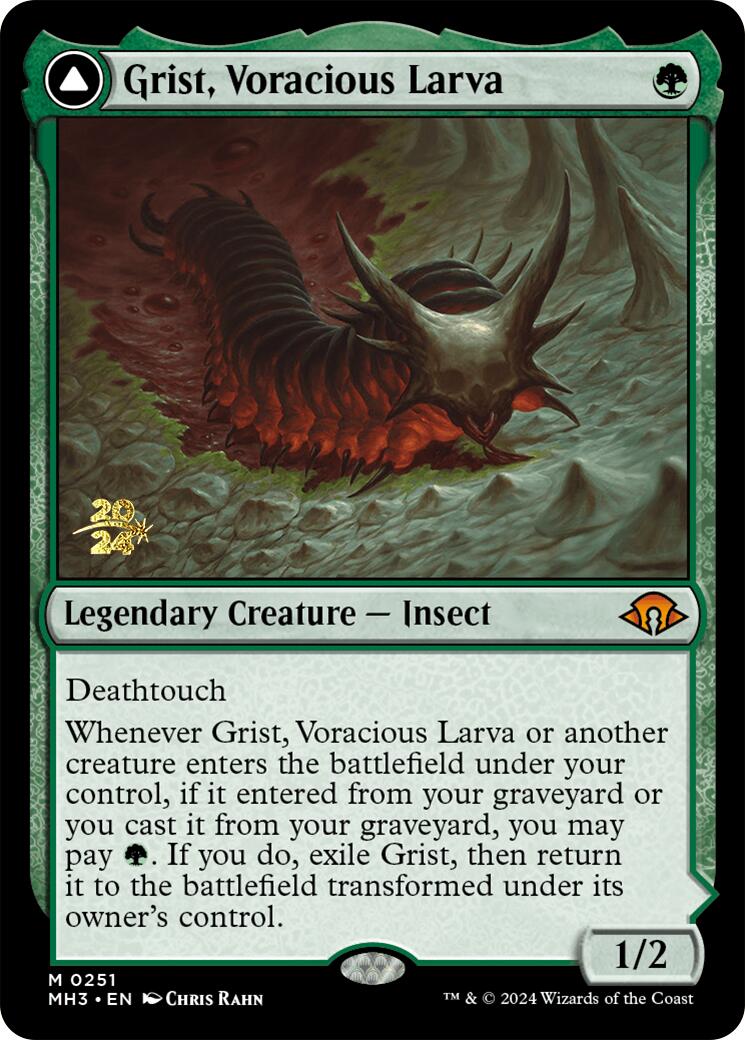 Grist, Voracious Larva [Modern Horizons 3 Prerelease Promos] | Gamer Loot