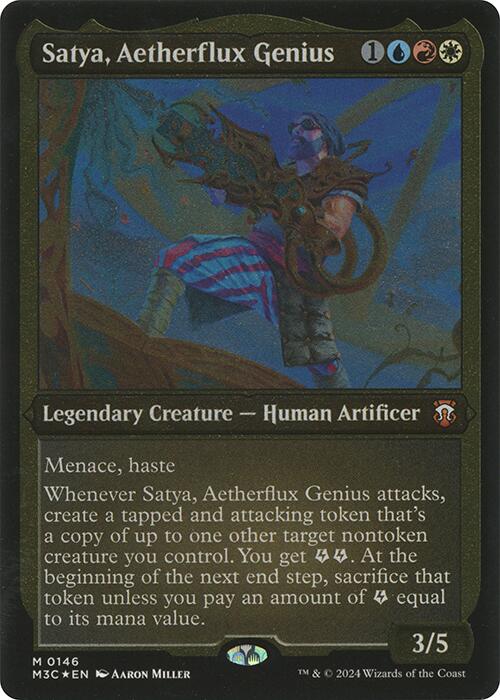 Satya, Aetherflux Genius (Display Commander) [Modern Horizons 3 Commander] | Gamer Loot