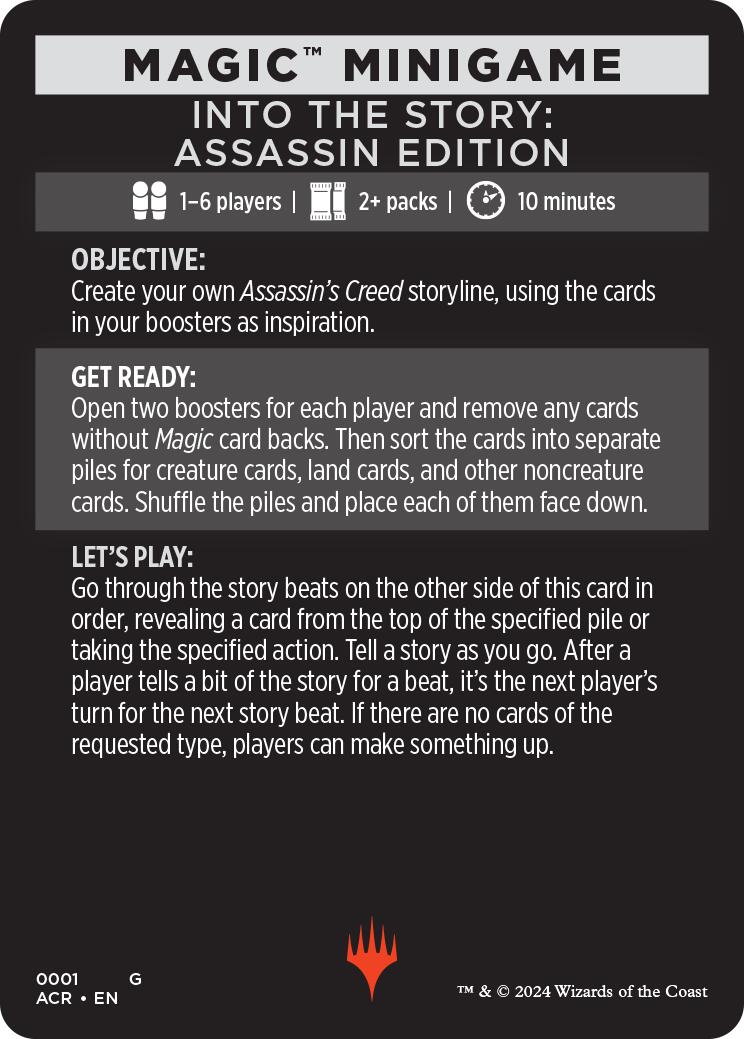 Into The Story: Assassin Edition (Magic Minigame) [Assassin's Creed Minigame] | Gamer Loot