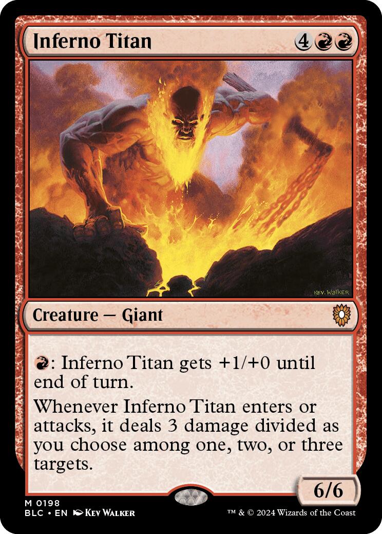 Inferno Titan [Bloomburrow Commander] | Gamer Loot