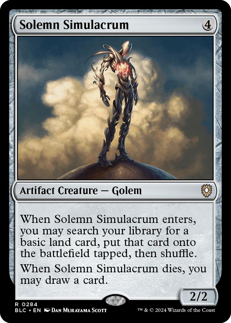 Solemn Simulacrum [Bloomburrow Commander] | Gamer Loot