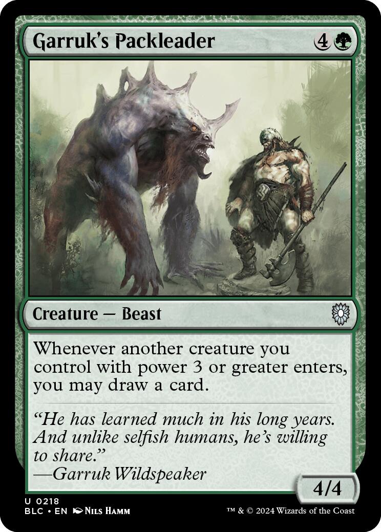 Garruk's Packleader [Bloomburrow Commander] | Gamer Loot