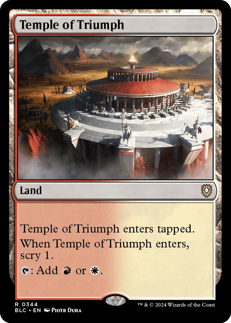 Temple of Triumph [Bloomburrow Commander] | Gamer Loot