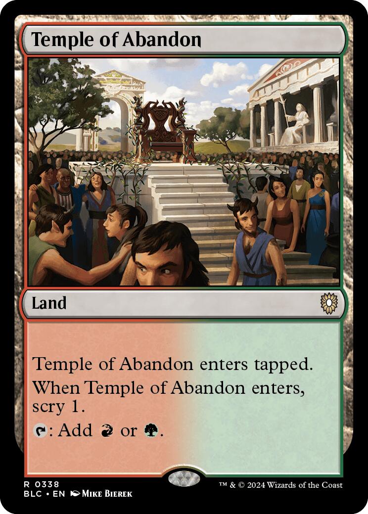 Temple of Abandon [Bloomburrow Commander] | Gamer Loot