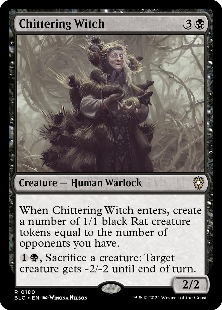 Chittering Witch [Bloomburrow Commander] | Gamer Loot