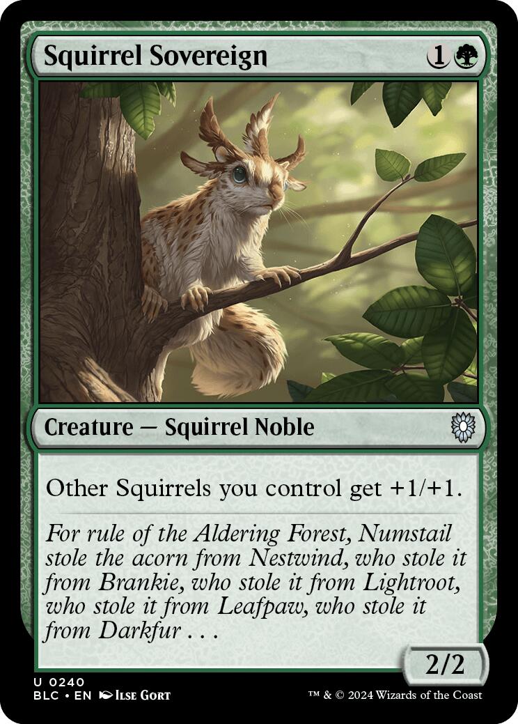 Squirrel Sovereign [Bloomburrow Commander] | Gamer Loot