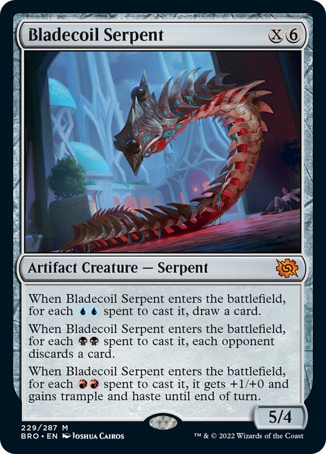 Bladecoil Serpent (Promo Pack) [The Brothers' War Promos] | Gamer Loot