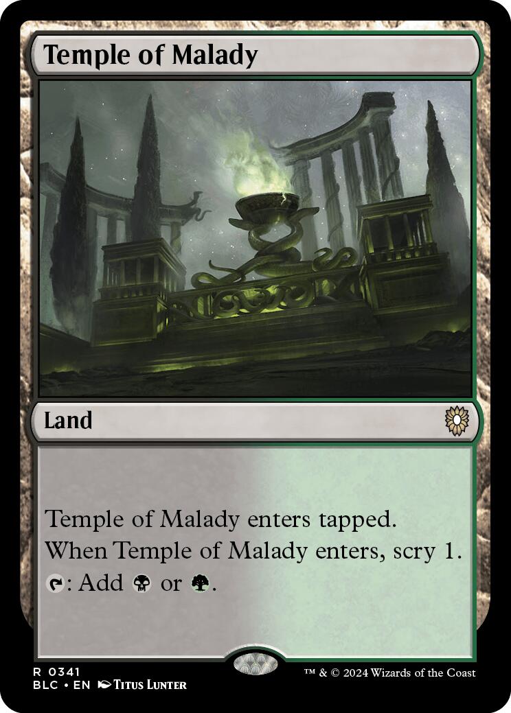 Temple of Malady [Bloomburrow Commander] | Gamer Loot