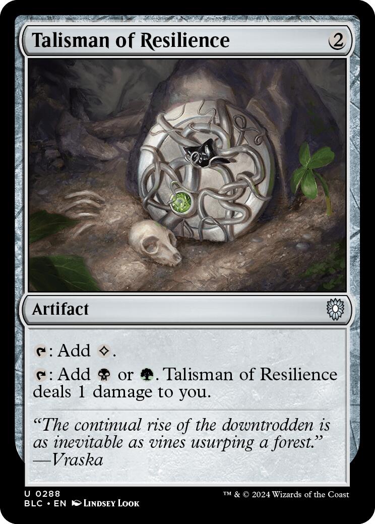 Talisman of Resilience [Bloomburrow Commander] | Gamer Loot