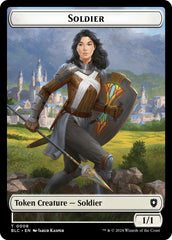 Soldier // Citizen Double-Sided Token [Bloomburrow Commander Tokens] | Gamer Loot