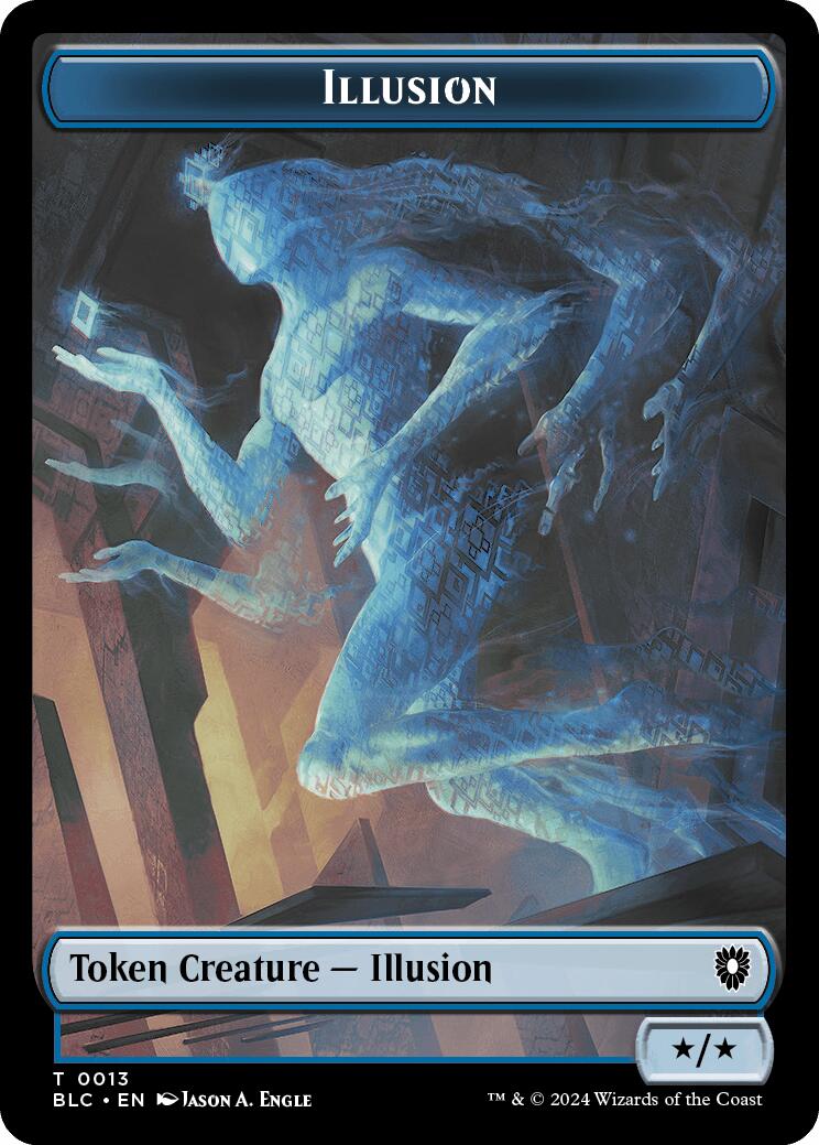 Illusion // Goblin Double-Sided Token [Bloomburrow Commander Tokens] | Gamer Loot