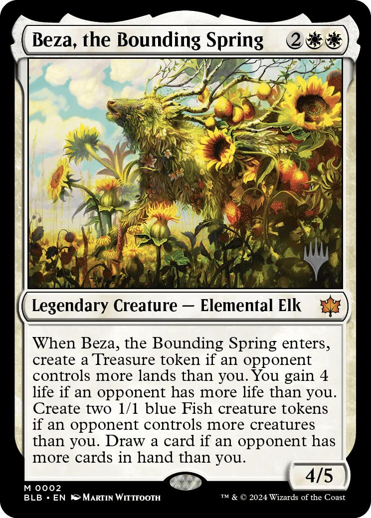 Beza, the Bounding Spring (Promo Pack) [Bloomburrow Promos] | Gamer Loot