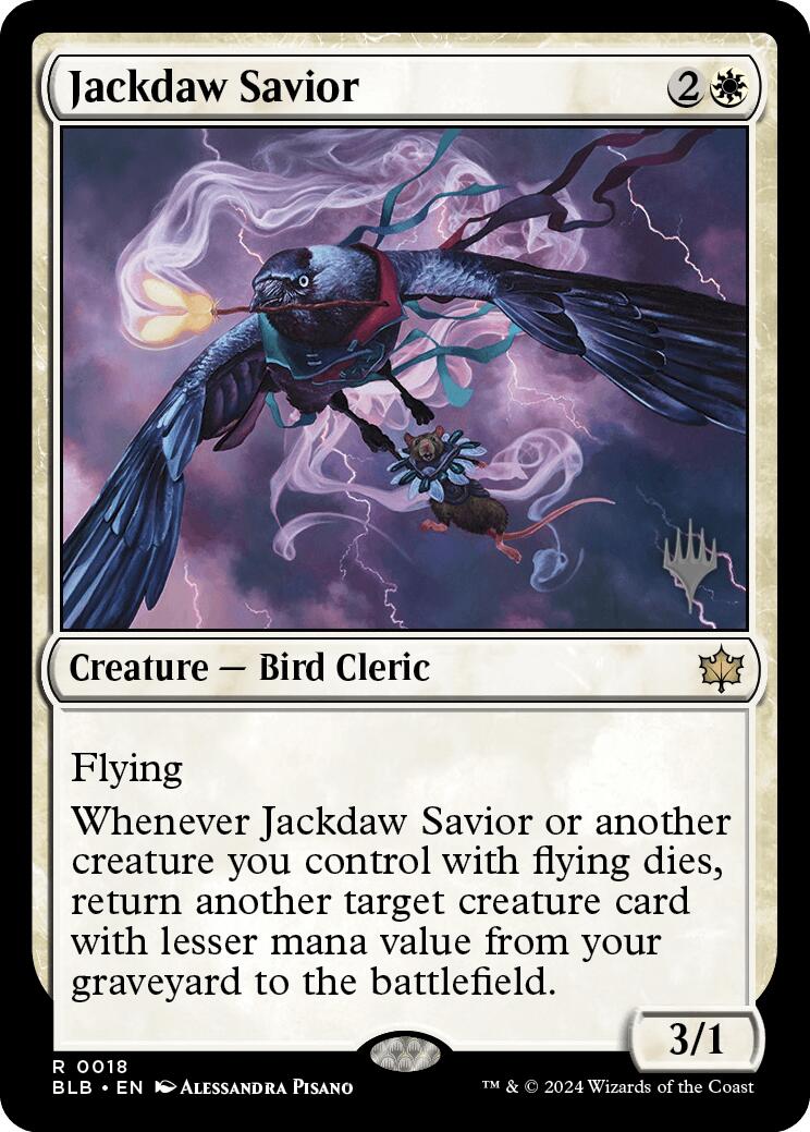 Jackdaw Savior (Promo Pack) [Bloomburrow Promos] | Gamer Loot