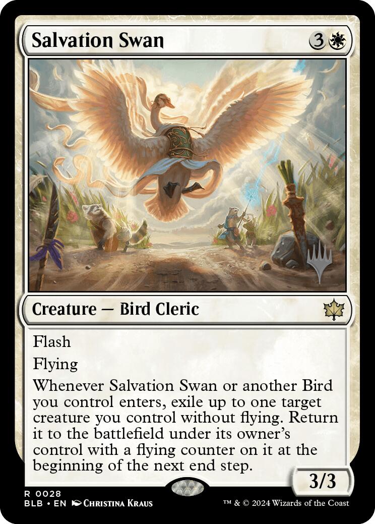 Salvation Swan (Promo Pack) [Bloomburrow Promos] | Gamer Loot