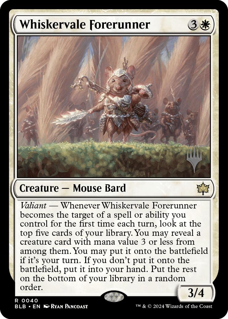 Whiskervale Forerunner (Promo Pack) [Bloomburrow Promos] | Gamer Loot