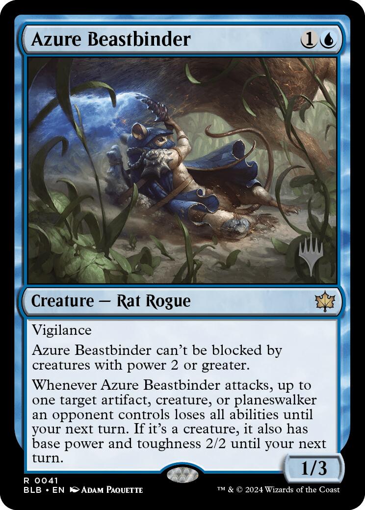 Azure Beastbinder (Promo Pack) [Bloomburrow Promos] | Gamer Loot