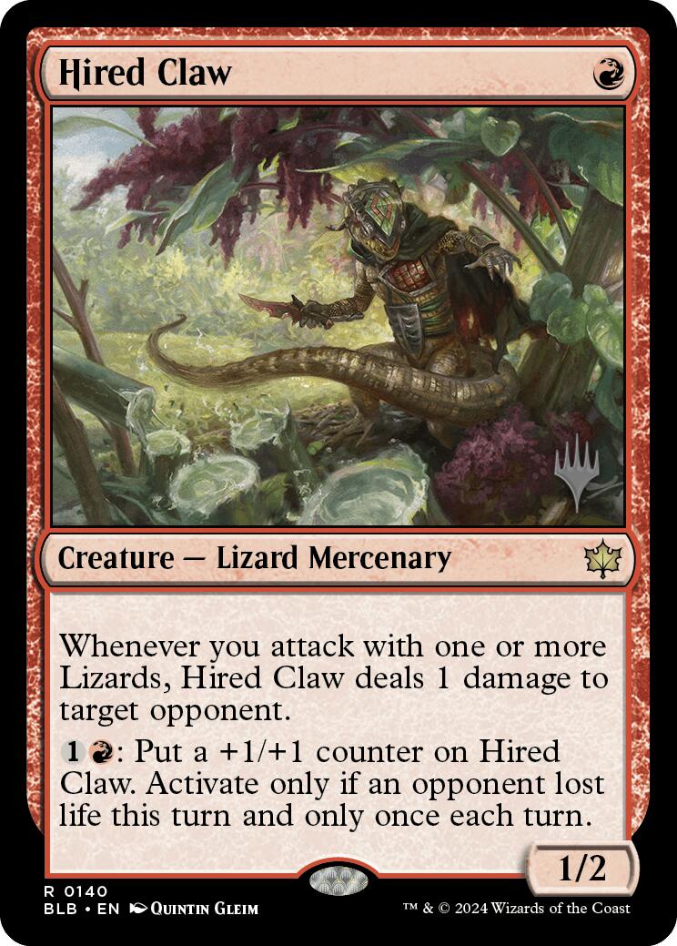 Hired Claw (Promo Pack) [Bloomburrow Promos] | Gamer Loot