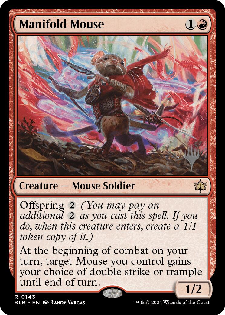 Manifold Mouse (Promo Pack) [Bloomburrow Promos] | Gamer Loot