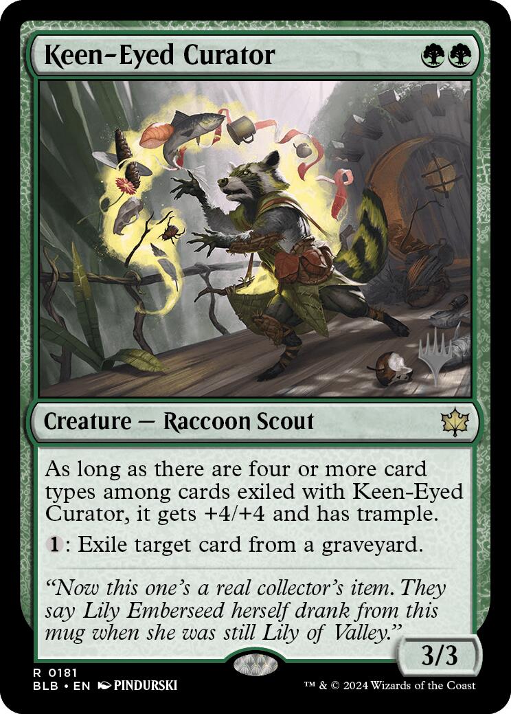 Keen-Eyed Curator (Promo Pack) [Bloomburrow Promos] | Gamer Loot