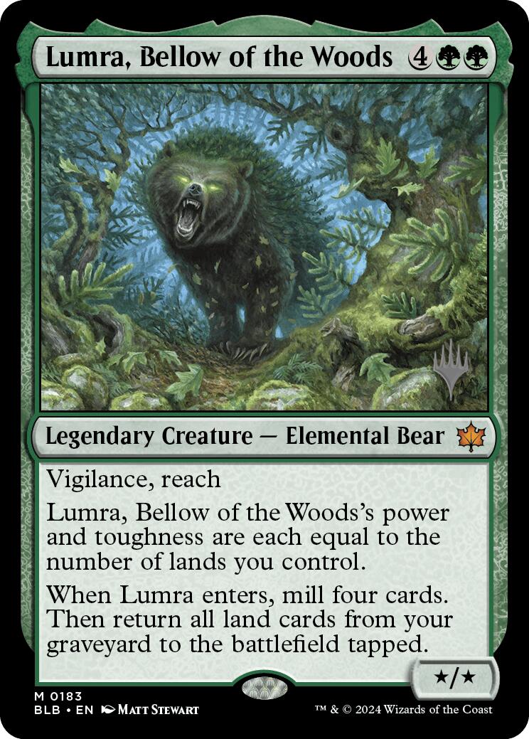 Lumra, Bellow of the Woods (Promo Pack) [Bloomburrow Promos] | Gamer Loot