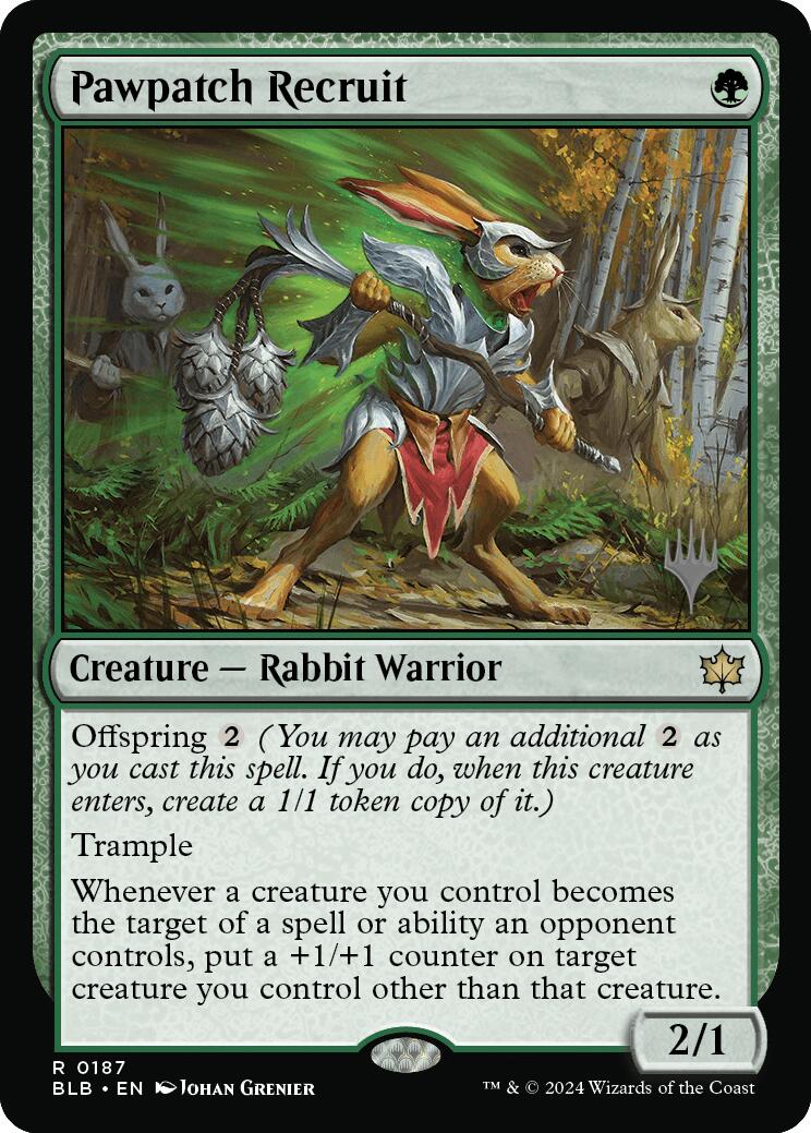 Pawpatch Recruit (Promo Pack) [Bloomburrow Promos] | Gamer Loot