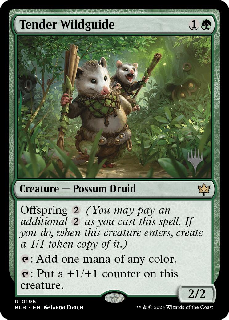 Tender Wildguide (Promo Pack) [Bloomburrow Promos] | Gamer Loot