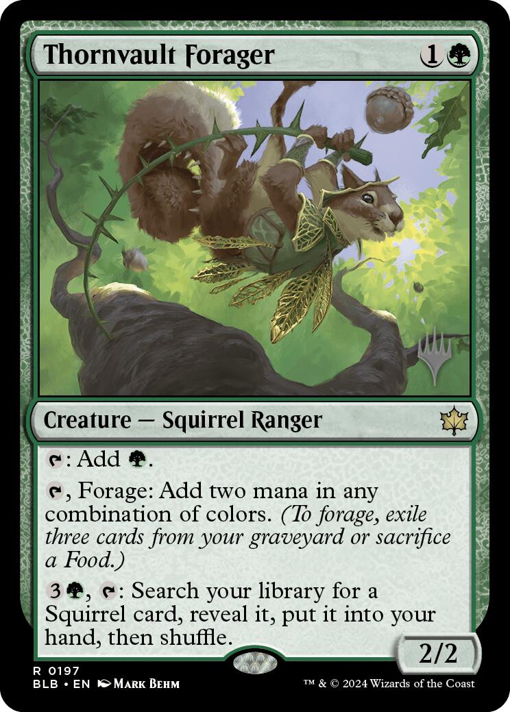 Thornvault Forager (Promo Pack) [Bloomburrow Promos] | Gamer Loot