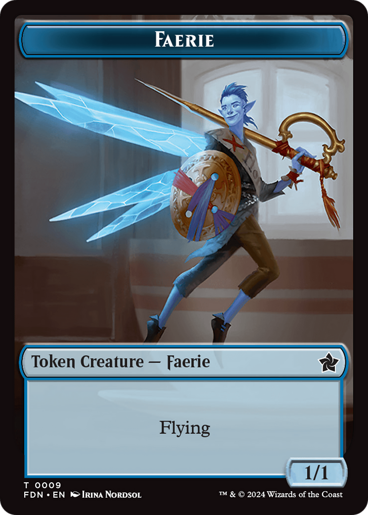 Soldier // Faerie Double-Sided Token [Foundations Tokens] | Gamer Loot