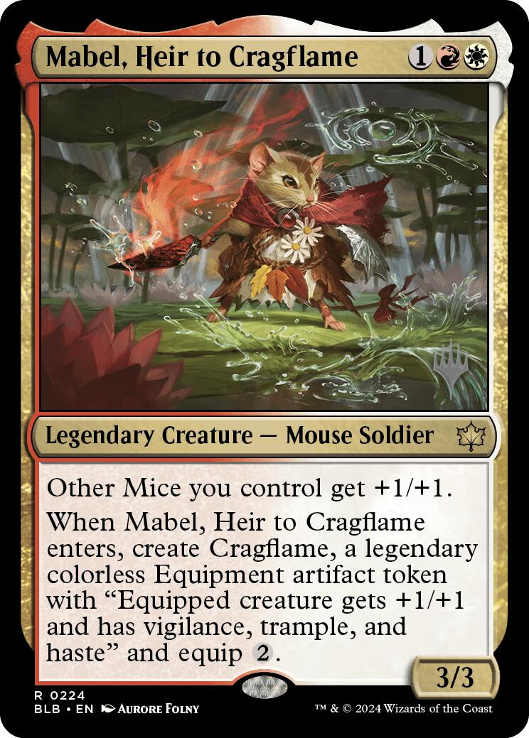 Mabel, Heir to Cragflame (Promo Pack) [Bloomburrow Promos] | Gamer Loot