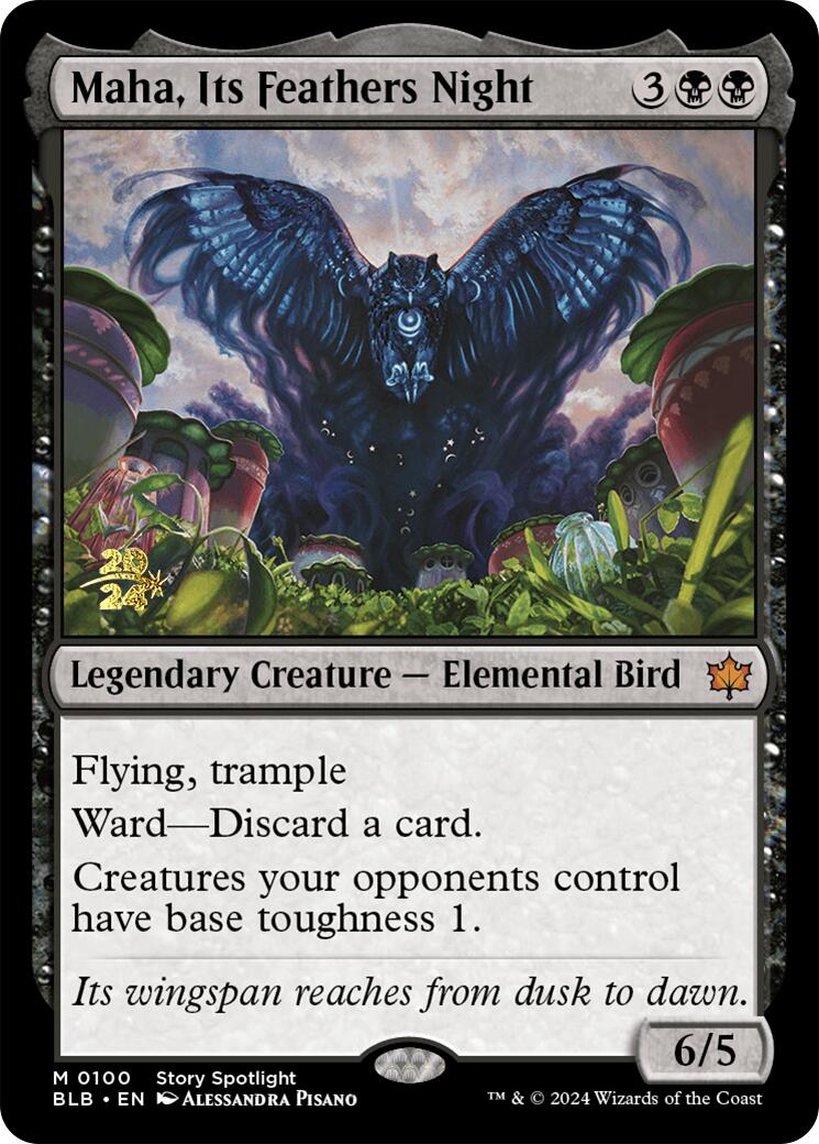 Maha, Its Feather Night [Bloomburrow Prerelease Promos] | Gamer Loot