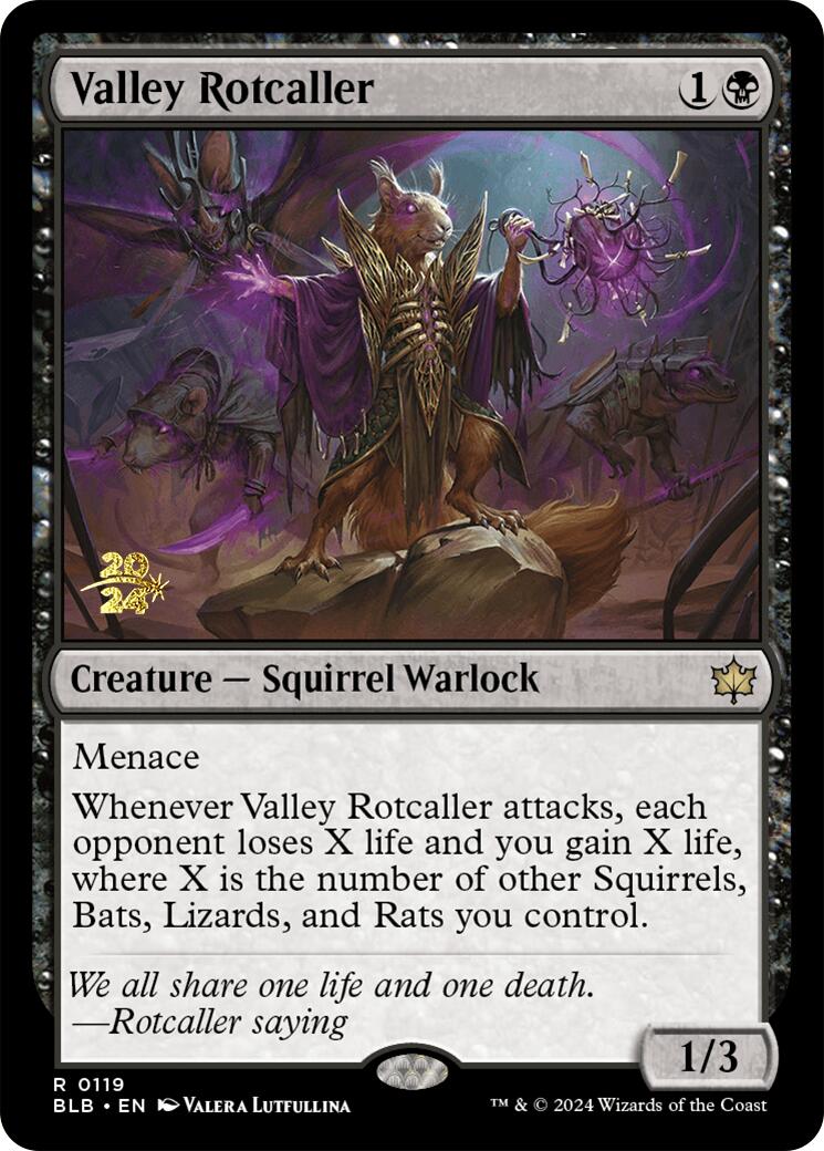 Valley Rotcaller [Bloomburrow Prerelease Promos] | Gamer Loot