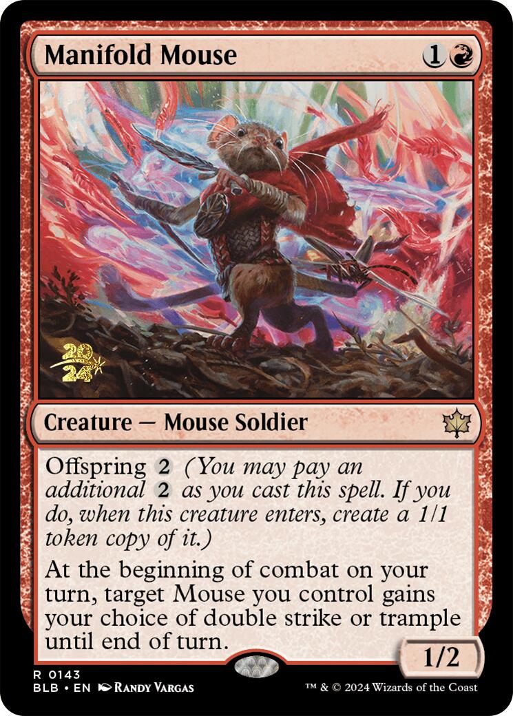 Manifold Mouse [Bloomburrow Prerelease Promos] | Gamer Loot