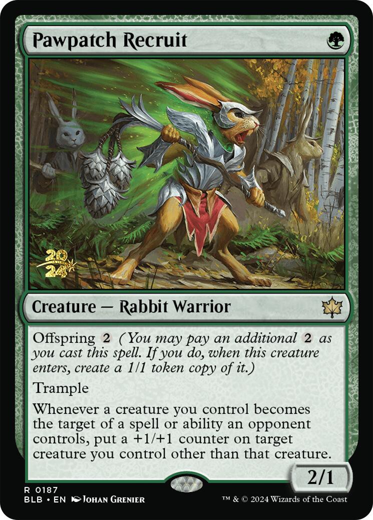 Pawpatch Recruit [Bloomburrow Prerelease Promos] | Gamer Loot